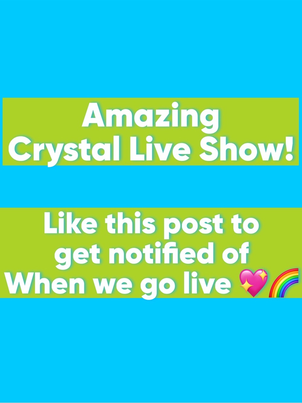 'Amazing Crystal Live Show' Get amazing deals!